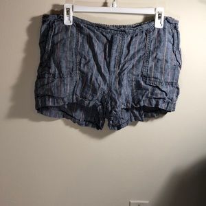 CASLON blue and orange cotton shorts